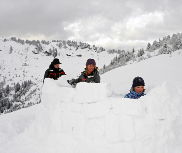  construcción de iglús 